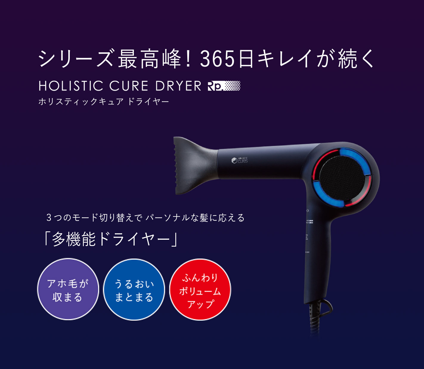 ホリスティックキュア ドライヤー Rp. HOLISTIC CURE DRYER-